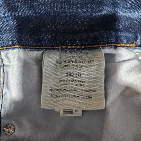 Bluenotes Brodie Jeans Men's 38 x 30 Slim Straight Fit Mid Rise Denim Jeans - Picture 8 of 10